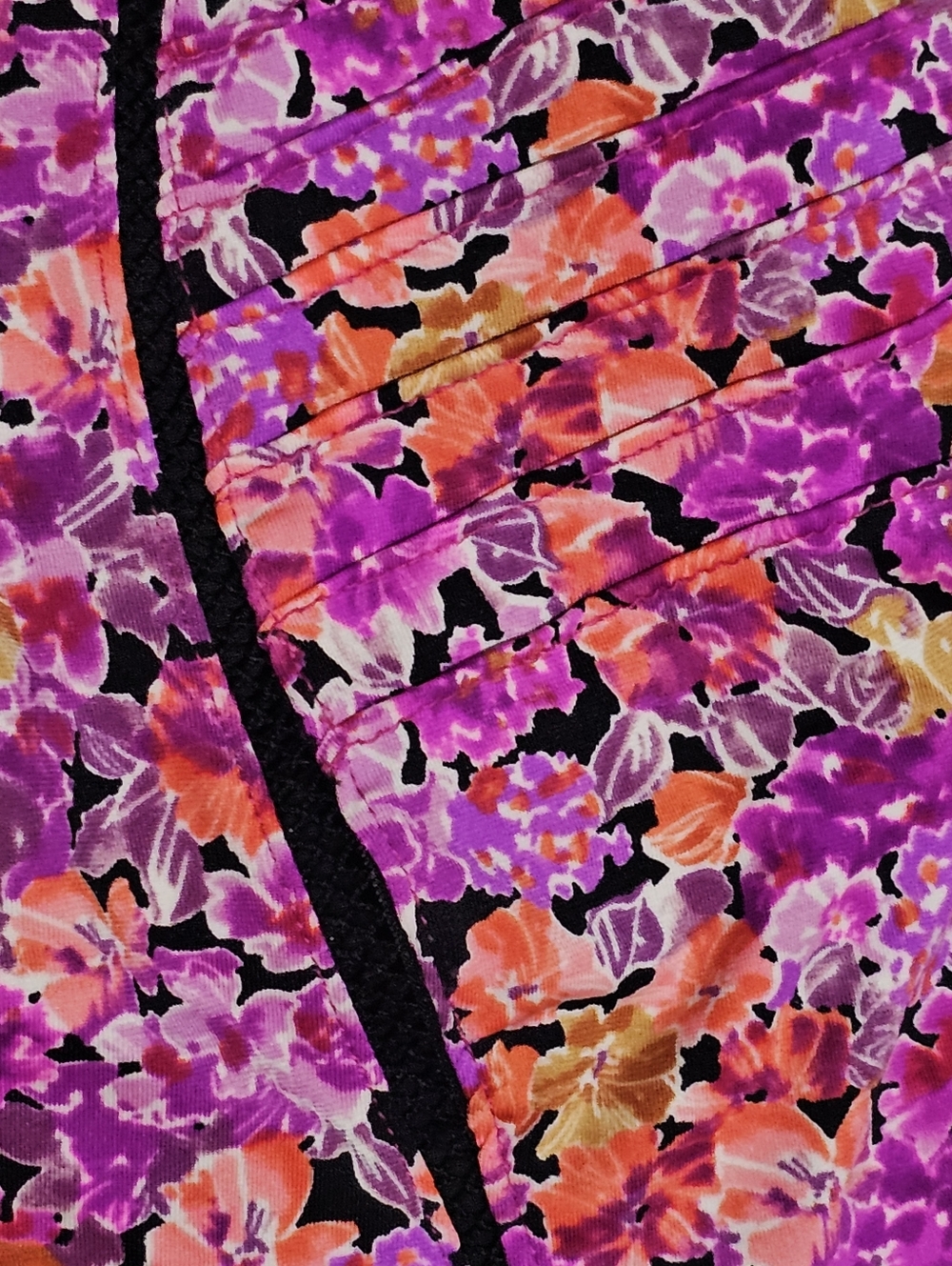 Watersun Purple Floral One-Piece Swimsuit - Picture 6 of 12